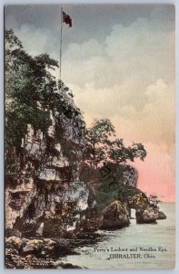 JH16/ Gibralter Put-In-Bay Ohio Postcard c1910 Perry's Lookout South Bass 14