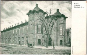 Postcard BUILDING SCENE Elizabeth New Jersey NJ AN3439