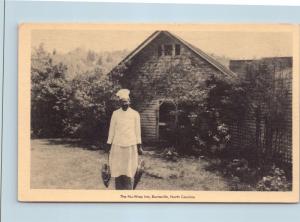 Postcard NC Burnsville The Nu Wray Inn Will The Colored Chef W Smoked Hams O04