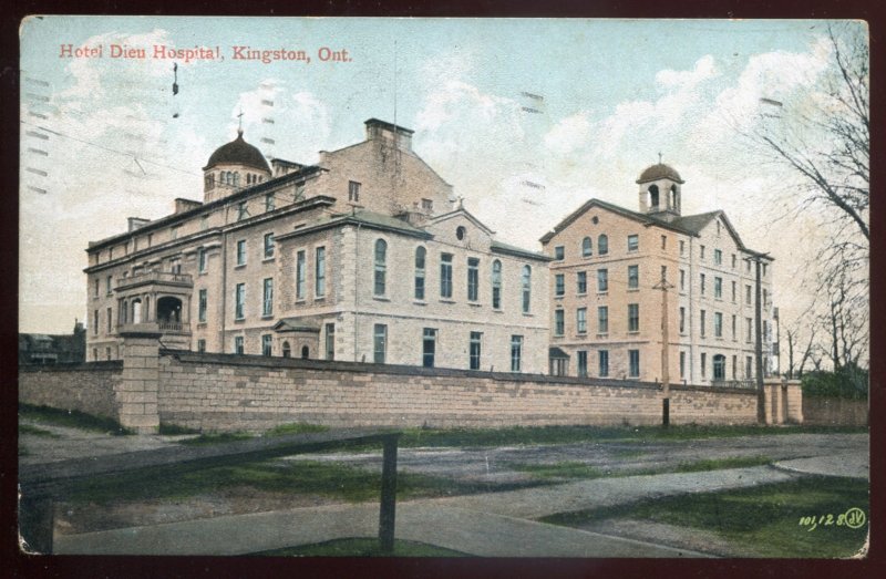 h2420 - KINGSTON Ontario Postcard 1907 Hospital