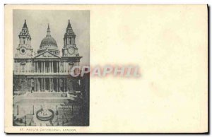 Postcard Old St Paul's Cathedral London