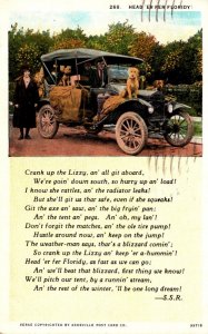 Antique Car Head 'Er Fer Floriday Crank Up The Lizzy an' All Git Ab...