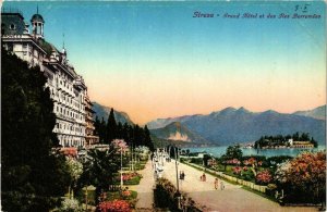CPA AK STRESA Grand Hotel et des Iles Borromées ITALY (540643)