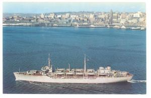 USNS Gen. M. M. Patrick Naval Ship At Eliot Bay Seattle WA Postcard
