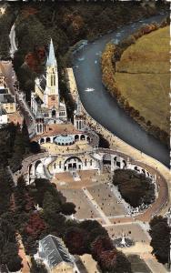 BR38124 Lourdes vue aerienne sur la basilique france