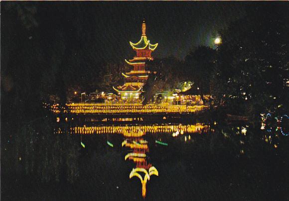 Denmark Copenhagen Tivoli By Night