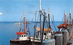 Cape Cod fishing boats at dock Orleans, Massachusetts