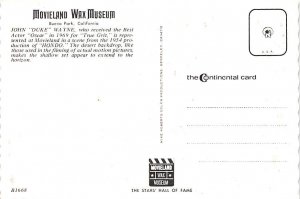 Movieland Wax Museum   John Duke Wayne Continental Size: Approx 4 X 6 inches ...
