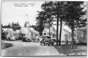 Tourist Cottages at Lakewood, Skowhegan, Maine c1947 Vintage Postcard G11