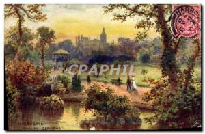 Old Postcard Harrogate Valley Gardens