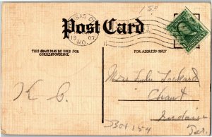 Greetings Pal, Bum Hobo Signed EBE c1907 Vintage Postcard A02