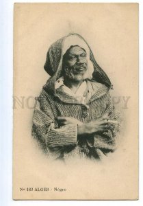 497163 Algeria old local african man in national clothes Vollenweider postcard