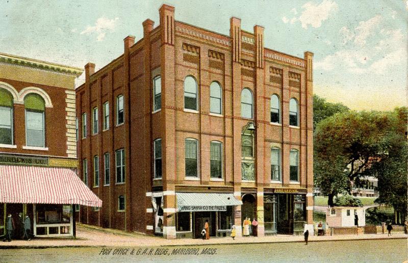 MA - Marlboro. Post Office and G.A.R. Building