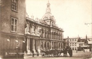 Ipswich. Townhall and Post Office Tuck Town and City Ser PC # 2138