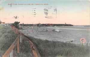 Massachusetts So. Yarmouth,  Bass River, Lower Village, boat near dock