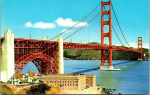 Golden Gate Bridge San Francisco California Pacific Ocean Reflections Postcard 