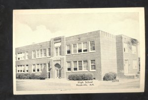 NASHVILLE ARKANSAS HIGH SCHOOL BUILDING VINTAGE POSTCARD