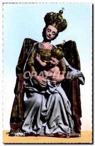 Our Lady of Buglose Old Postcard Miraculous statue