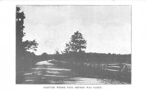 Pasture where Paul Revere was taken in Concord, Massachusetts