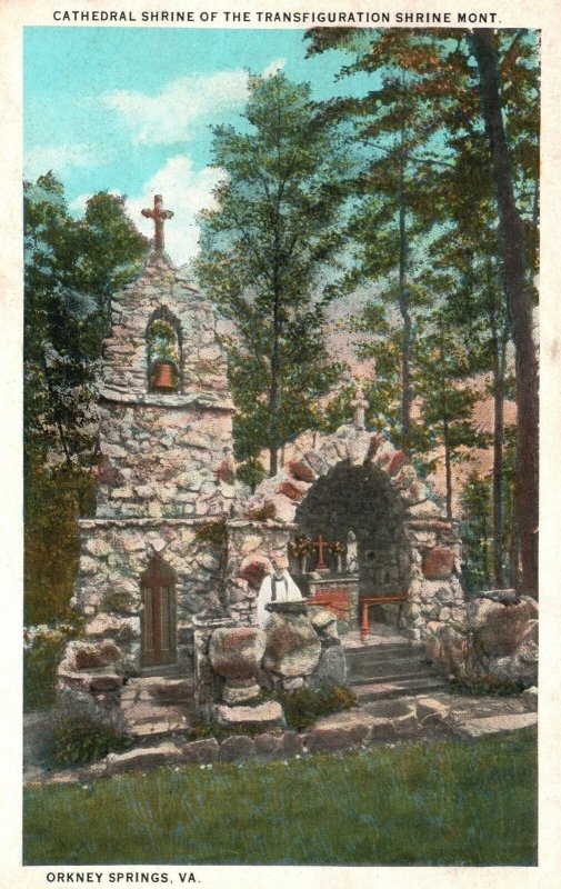Orkney Springs Virginia Cathedral Shrine Of The Transfiguration Vintage Postcard