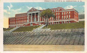 University West Virginia Woman's Hall Morgantown WV 1928 postcard