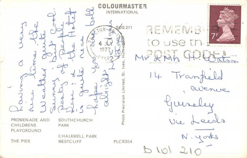 B101210 southend on sea  uk 14x9cm