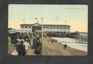 1914 Postcard Arcade Asbury Park NJ!