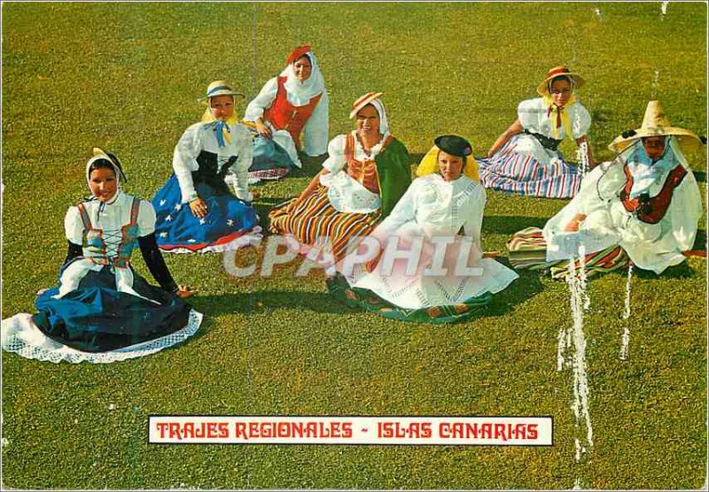 Postcard Modern Islas Canarias Trajes Regionales