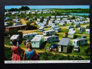 Dorset Poole ROCKLEY VALE - ROCKLEY SANDS CARAVAN SITE c1970s Postcard by J.H.