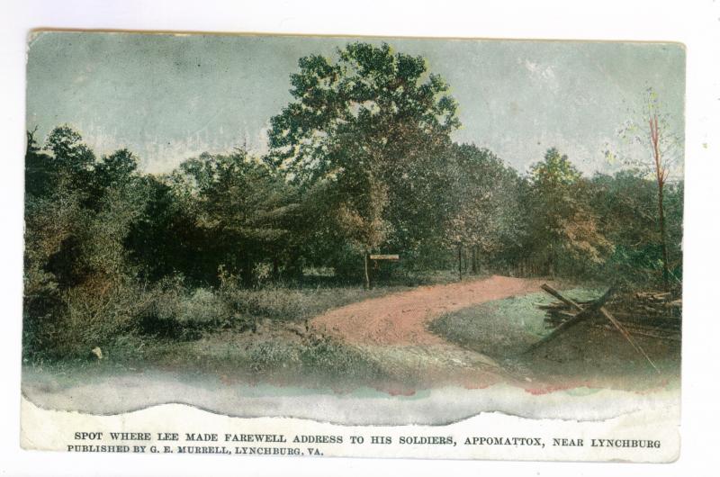 Roanoke, Virginia to Fort Worth, Texas 1907, Lee's Farewell, Appomattox