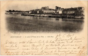 CPA Montereau Le Quai d'Yonne et la Ville FRANCE (1289645)