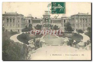 Old Postcard Marseille Palais Longchamp