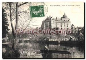 Postcard Chateaudun Old Bridge And St Medard Chateau
