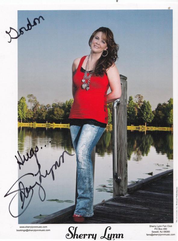 Sherry Lynn Country & Western Music Singer Fan Club Large Hand Signed Photo