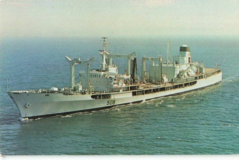 Postcard HMCS Provider AOR-508 Operational Support Ship 