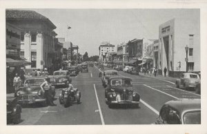 Harley-Davidson Trike Motorcycle 1940s University Ave. Palo Alto CA RPPC 