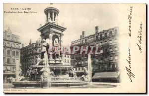Old Postcard Lyon Fontaine des Jacobins