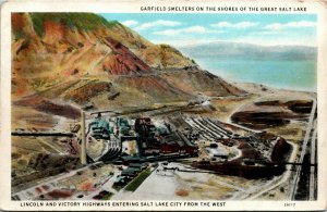 Postcard UT Garfield Smelters on the Shores of Great Salt Lake 1920s H11