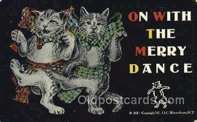 Cat Cats, Old Vintage Antique Postcard Post Card  