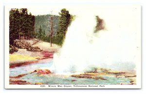 Minute Man Geyser Yellowstone National Park Wyoming Postcard