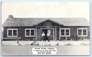 MILES CITY, MT Montana ~ RANGE RIDERS MUSEUM  c1950s Custer County  Postcard