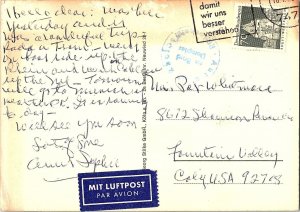 Multi-View Neuwied on Rhein River Germany Continental Postcard