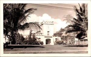 Real Photo Postcard Iolani Barracks Hale Koa in Honolulu, Hawaii