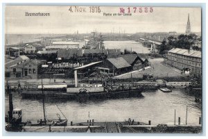 1916 Steamship Portion of Geeste Bremerhaven Germany Unposted Postcard