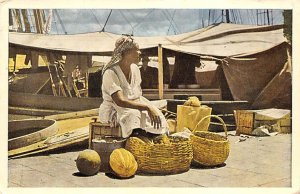 Native Market Woman Curacao, Netherlands Antilles Unused 