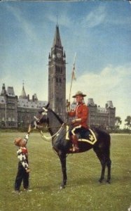 Mountie at Peace Tower Royal Canadian Mounted Police Unused 