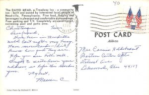 The David Mead, a Treadway Inn Meadville, Pennsylvania PA Postcards