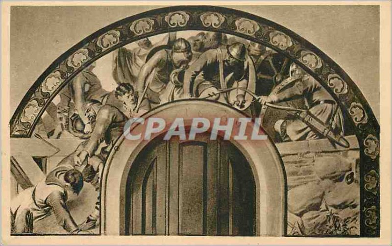 Postcard Old Campf Zwifchen Gebhard III von den Bilchofen Ringen und Arnold V...