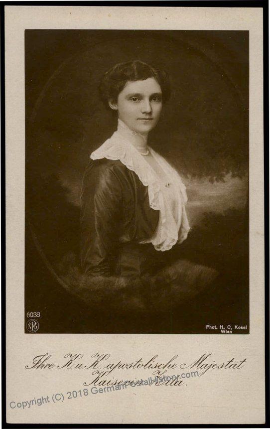 Austria WWI Kaiserin Zita Wife Kaiser Karl Franz Joseph Successor RPPC
