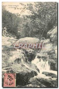 Old Postcard Vallee Mirelou Waterfall